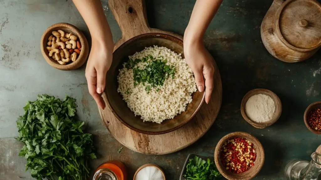 Key ingredients for making flavorful couscous.